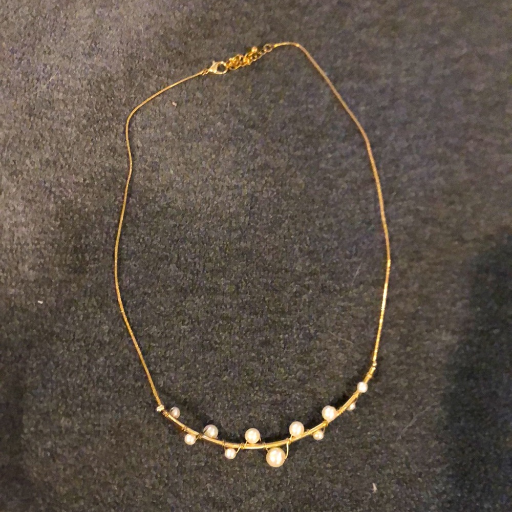Fashion necklace Pearl wrap around